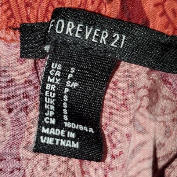 Burnt Orange Strapless Romper with Pockets Small - Picture 3 of 5